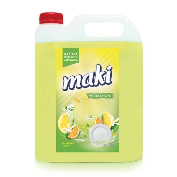 Maki Υγρό Πιάτων (Λεμόνι) 4lt