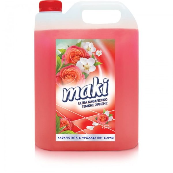 ULTRA ΓΕΝΙΚΟΥ ΚΑΘΑΡΙΣΜΟΥ ROSE & JASMIN 4LT MAKI