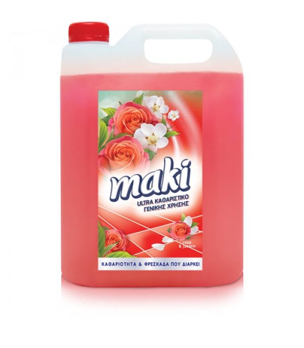ULTRA ΓΕΝΙΚΟΥ ΚΑΘΑΡΙΣΜΟΥ ROSE & JASMIN 4LT MAKI